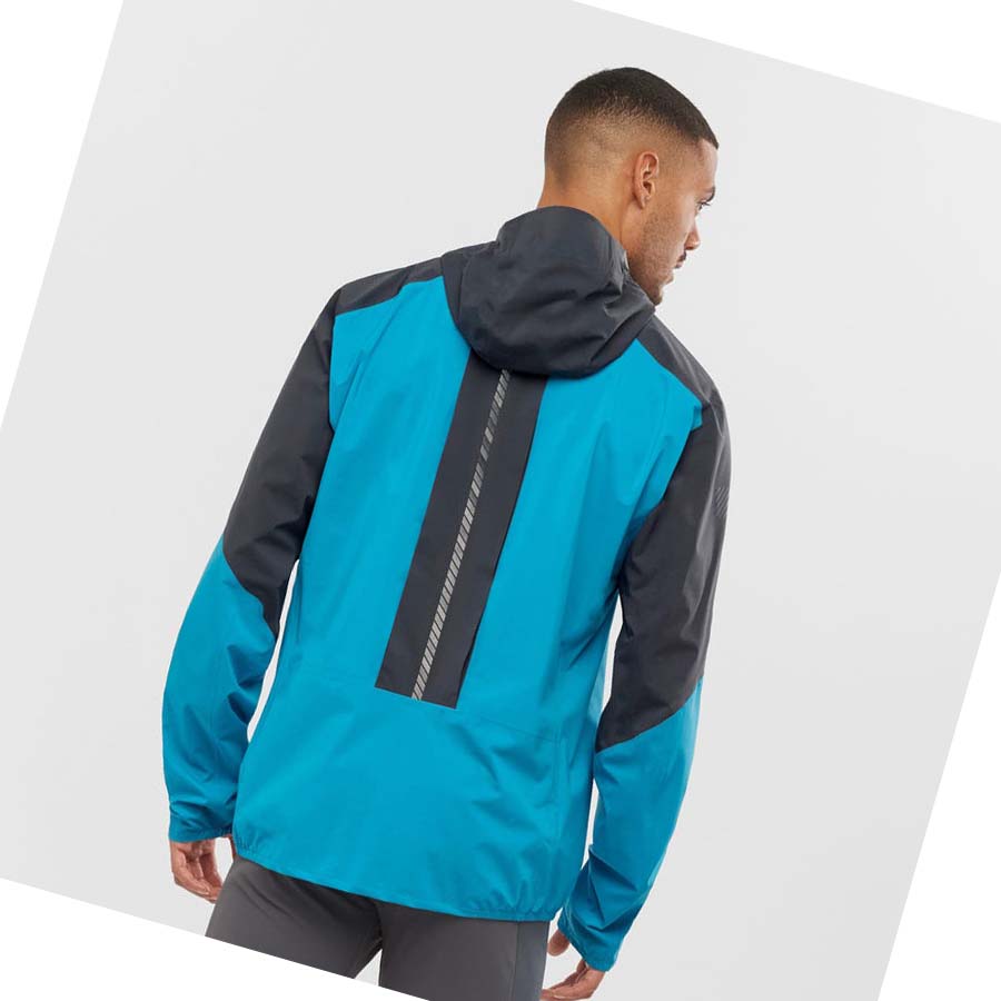 Chaquetas Salomon BONATTI TRAIL WATERPROOF Hombre Azules | MX 3278QMA